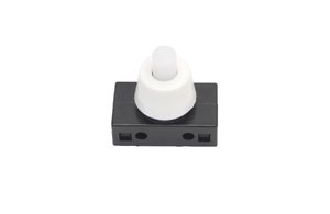 Кнопка PBS-18 Off-On белая 250V 2A с фиксацией