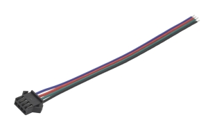 Разъем SMP-04V-BC "гн" 4-pin с кабелем 0,15м AWG22 (98127)