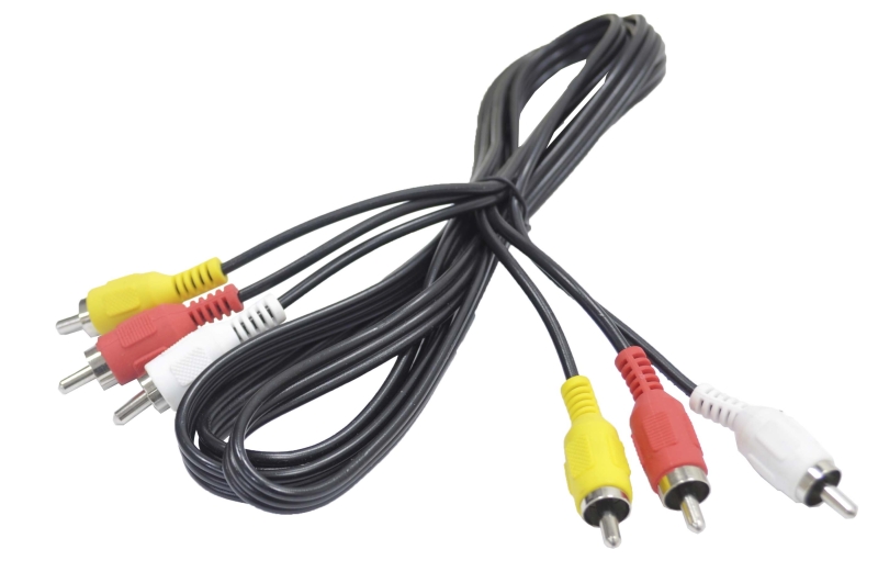 Шнур 3RCA "шт" - 3RCA "шт" черный 1.5м 283-315 (0932000750)