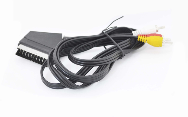Шнур SCART "шт" - 3 x RCA "шт" 1.5м с переключателем 5-017-1.5