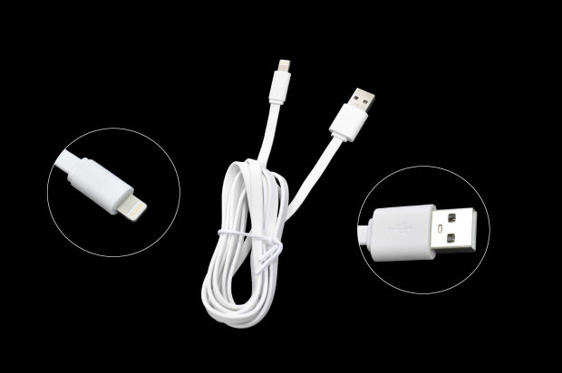 22150 Кабель Qumo USB-Apple 8pin плоский, PVC 1.5м white