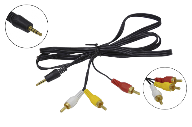 Шнур 3.5mm "шт" 4C - 3 x RCA "шт" 5.0м 285-005