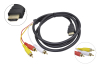 Шнур передатчик (без функции преобразования сигнала) HDMI - 3xRCA gold 1.5м