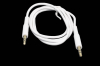 Шнур 3.5mm "шт" стерео - 3.5mm "шт" стерео 1.0м белый (резина) AX-09 (B4887)