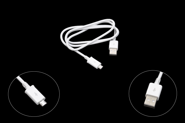 Шнур USB 2.0 AM > microB 1.0м белый A-15