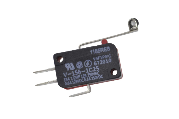 Микропереключатель для СВЧ печей 3-pin с роликом KW3A 15A 250V