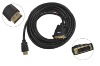 Шнур Dialog HC-A1750 (CV-0550 black) DVI (M) - HDMI A(M) 5.0м, в пакете
