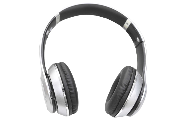 11166 Наушники Monster Beats S-460 (FM, MP3, microSD, с кнопкой ответа) серебро