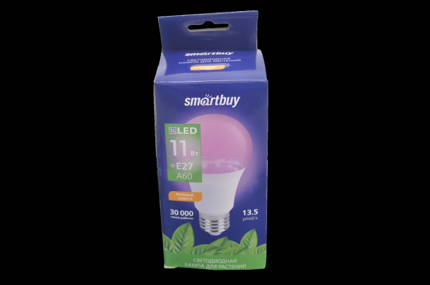 Фитолампа светодиодная Smartbuy для растений SBL-A60-11-fito-E27