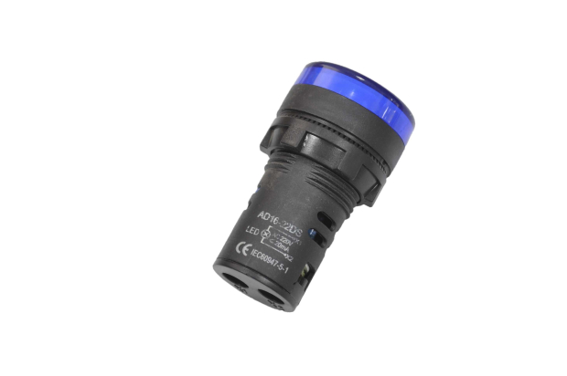 217(13) Индикатор с подсветкой синий светодиод AD16-22DS 220V