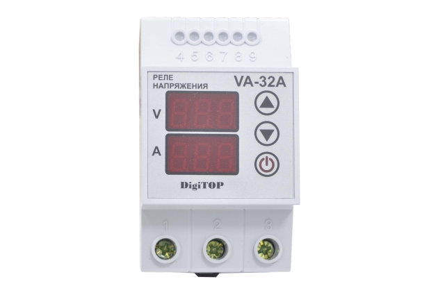Реле контроля напряжения и тока DigiTop VA-32A