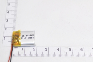 00-00023364 Аккумулятор 3.7V 180mAh 4.0x15x17mm универсальный с проводками