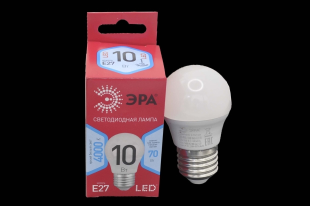 Лампа светодиодная Эра RED LINE LED P45-10W-840-E27