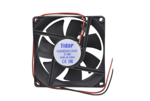 Вентилятор 12V-DC 80x80x25 RQD8025HS (подшипник скольжения, 3600 об/мин. 0.18A)
