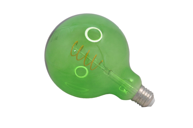 Лампа светодиодная Gauss Loft G125, E27, 5Вт, нитевидная, green