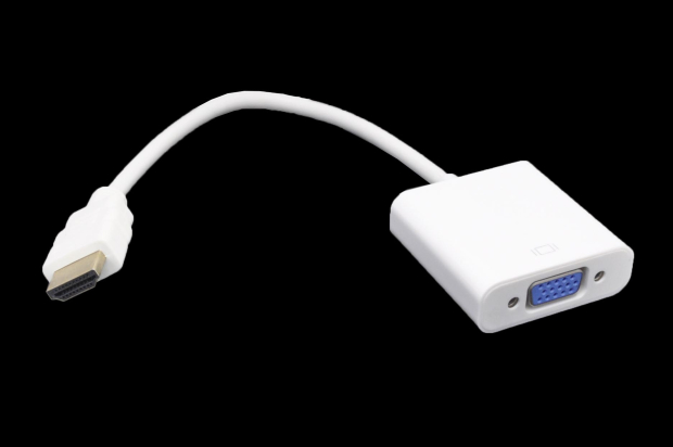 Шнур HDMI "шт" - VGA "гн" 0.15m, белый