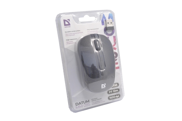 52285 Мышь беспроводная USB Defender datum MM-285 черная