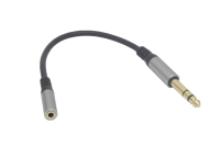 Переходник 6.3mm "шт" стерео - 3.5mm "гн" стерео 0.2м H237 (LivePower)