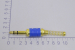 Разъем аудио 6.3mm "шт" стерео пружина синий gold 1-123G BL