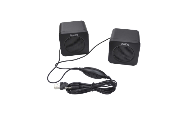 Колонки 2.0 Dialog Colibri AC-01UP black 1W RMS