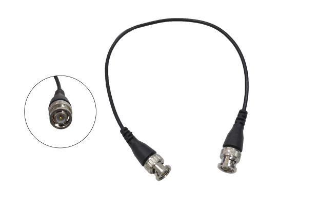 Шнур BNC "шт" - BNC "шт" черный 0.3м (BNCP-BNCP 75 Ohm 0.3м)