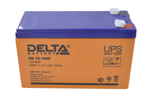 Аккумулятор HR12-34W Delta (12V/9Ah)