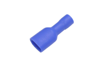 Клемма плоская "гн" 6.3mm синяя (изолированная) FDFD2-250 РППИ-М 2.5-(6.3)