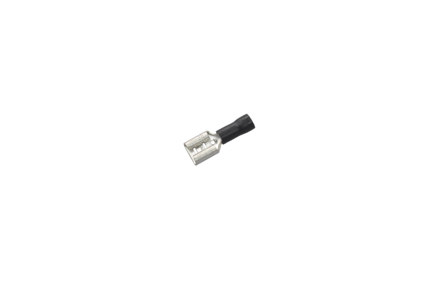 Клемма плоская "гн" 6.3mm черная FDD2-250
