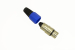 Разъем XLR 3P (CANON) "гн" металл цанга синее 14-0542