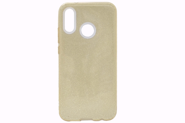 Накл. силикон глянец Re:Case "Sparkle" Huawei P20lite золото