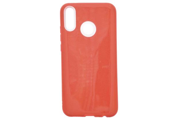 Накл. силикон глянец Re:Case "Sparkle" Huawei Y9 2018 красный