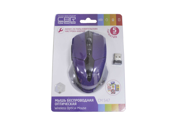 23189 Мышь компьютерная CBR CM-547 purple