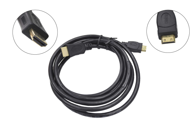 Шнур Dialog HC-A1418 (CV-0418 black) HDMI A(M) - miniHDMI C(M)  ver 1.4, 1.8м, в пакете