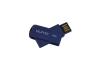18607 Флэш Qumo 16Gb USB 2.0 Twist (кобальтовый)