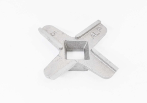 BS001 Нож для мясорубок Bosch, Philips, Zelmer  диаметр 45 мм, центр квадрат 9x9 мм, толщина (высота) общая 9.5 мм.