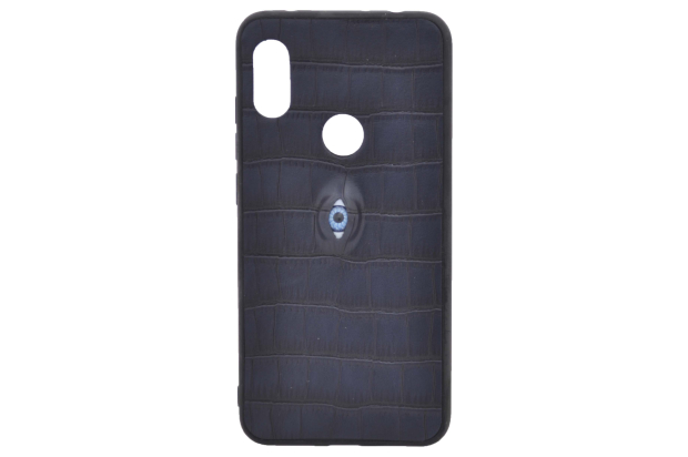 Накл. кожа/силикон/пластик "Gadzilla" XIA RedMi Note 6pro синий