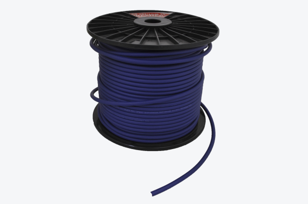 Кабель микрофонный D=6.0mm синий (две жилы + два экрана) LCM-14 BL