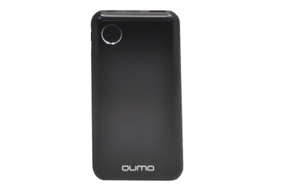 24512 Портативное зарядное устройство Qumo PowerAid T10000mA black, металл