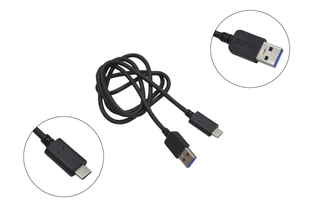 22471 Кабель Qumo type-C 1м. USB 3.0, 5B 3A, 15W, PVC оплетка, PVC molded коннектор (черный)