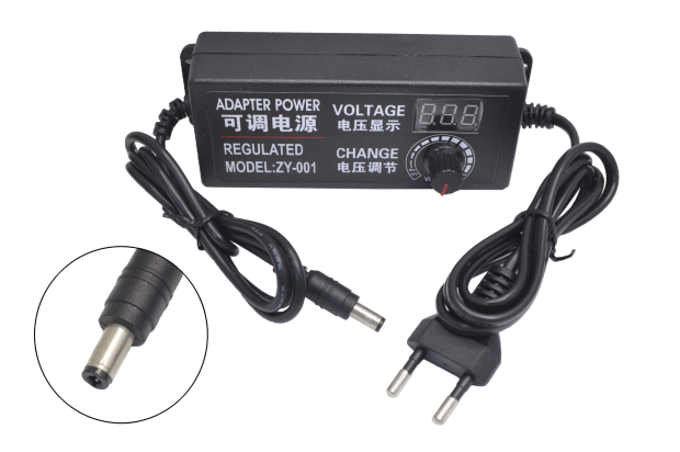 Блок питания 220V/3-24V  3.0A ZY-001 (5.5x2.5) импульсный (адаптер) регулируемый