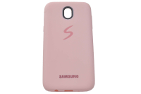 16094 Чехол Silicone case для Samsung J530/J5(2017), розовый