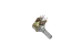 Резистор переменный 6pin(3+3) B100K d=16mm L=20mm стерео (с рифлением + шлиц) 16K2 KC 2x100k