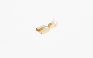 Клемма плоская "гн" 6.3mm gold DJ626-6.3C