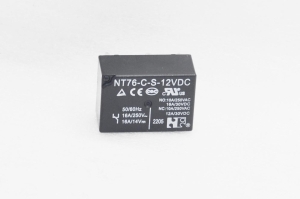 Реле NT76-C-S-12VDC Катушка 12V, одна группа (1C), 16А 22.0х12.0х16.0