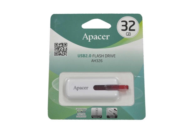 Флэш  32GB USB Apacer AH326 White