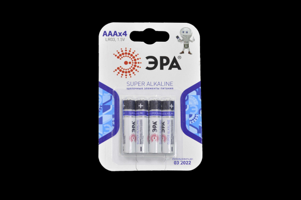 Эра LR03-4BL (AAA) батарейка (блистер)