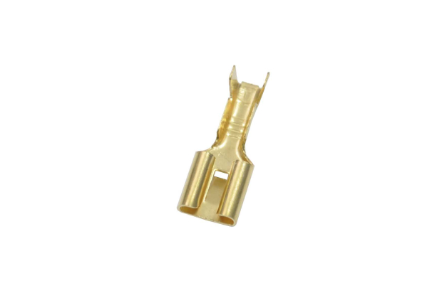 Клемма плоская "гн" 6.3mm gold DJ622-6.3C 08-0922