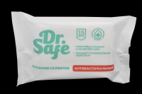 16149 DR.Safe салфетки для рук антибактериальные (с нейтральным ароматом), 15шт