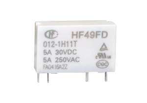 Реле HF49FD 012-1H1 Катушка 12V, одна группа, 5А 20,0х5.0х12,5