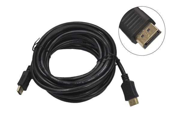 Шнур Dialog HC-A1050 (CV-0150 black) HDMI A(M) - HDMI A(M)  ver 1.4, 5.0м, обвязка